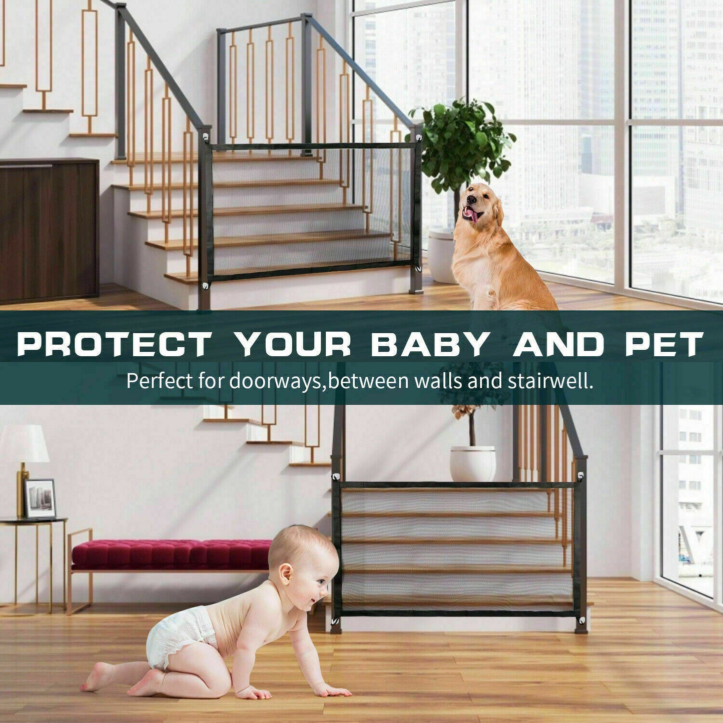 Pets And Dogs Safety Gate